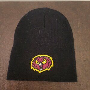 Owl Classic Warm Knit Black Hat